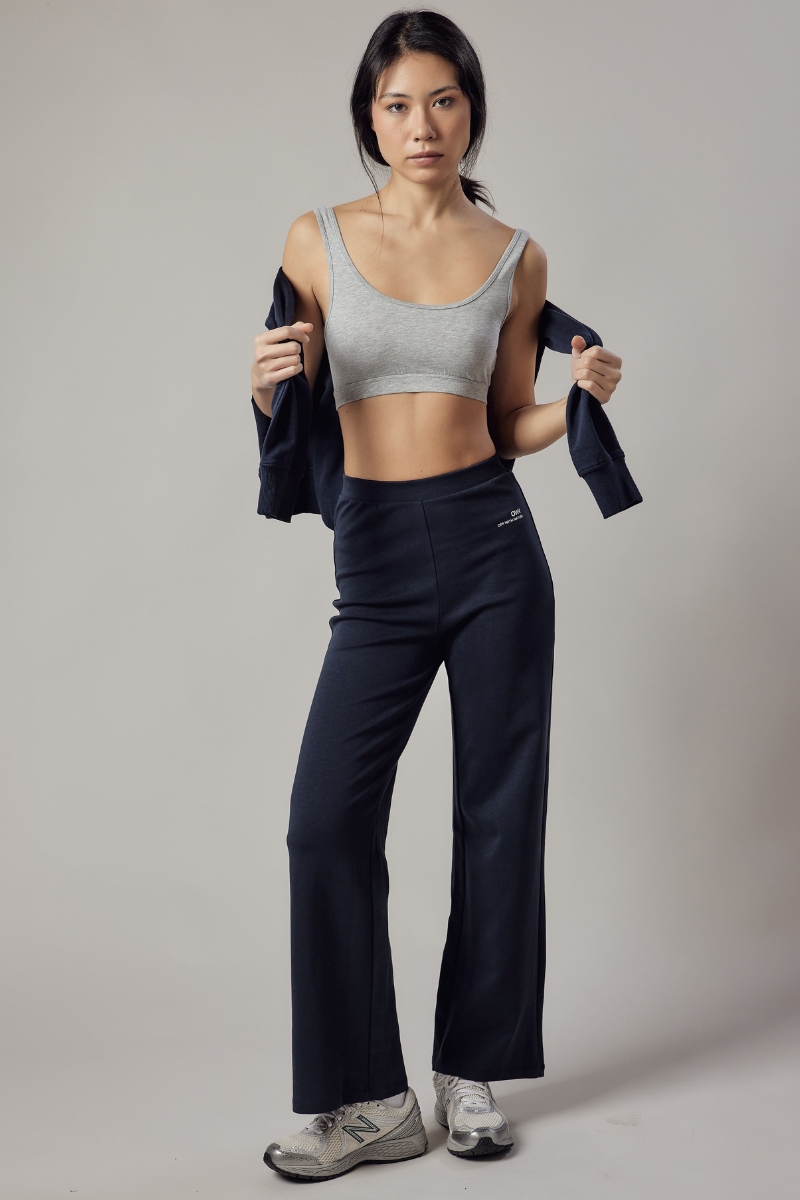 Panta Palazzo in Interlock Donna