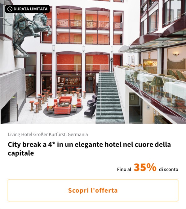 City break a 4* in un elegante hotel nel cuore della capitale