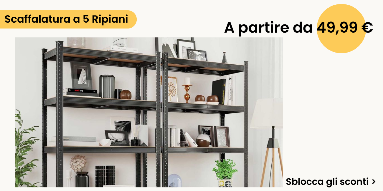 Scaffalatura a 5 Ripiani