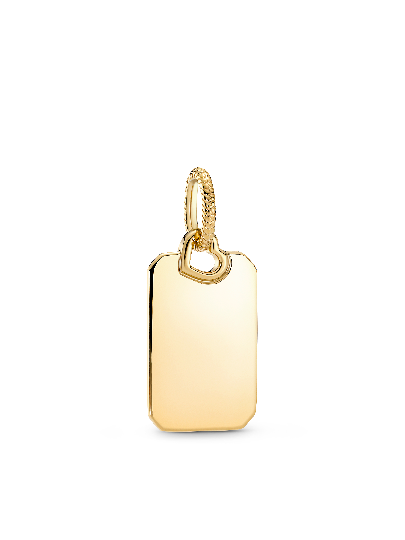 Engravable Rectangle Tag Pendant