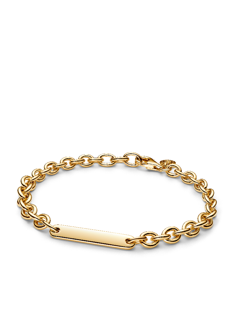 Engravable Bar Link Bracelet