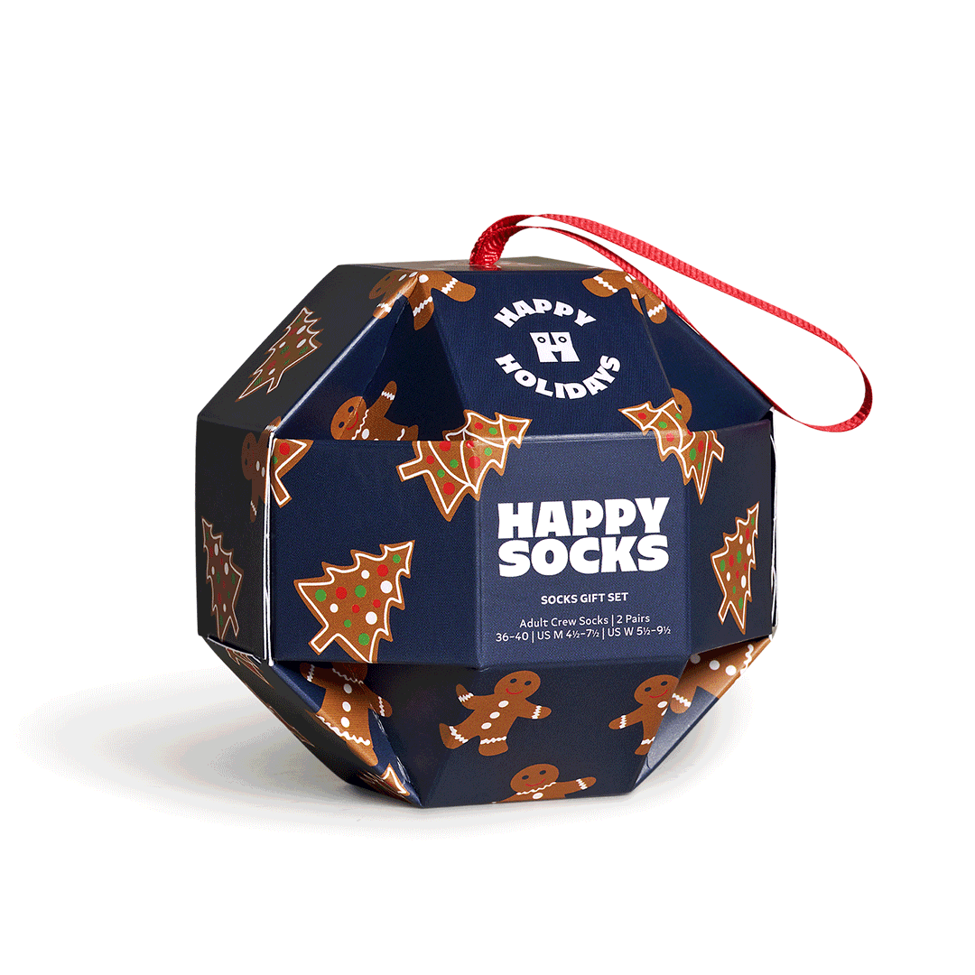 1-Pack Gingerbread Cookies Socks Gift Set