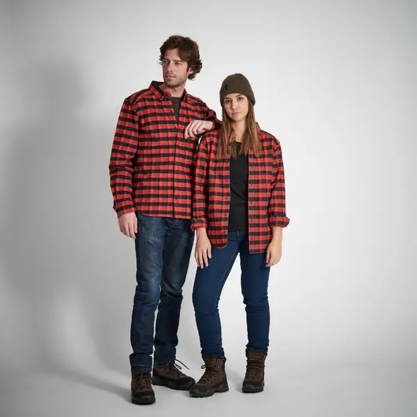 SOLOGNAC Camicione 100 flanella rosso