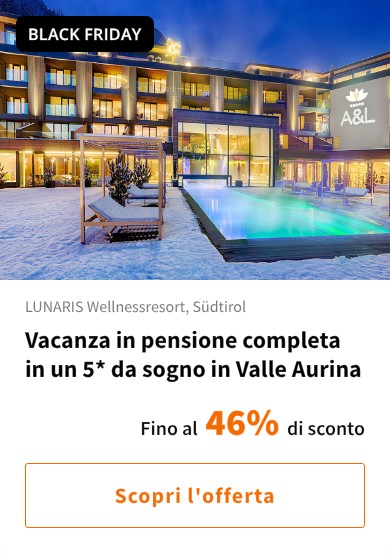 Vacanza in pensione completa in un 5* da sogno in Valle Aurina