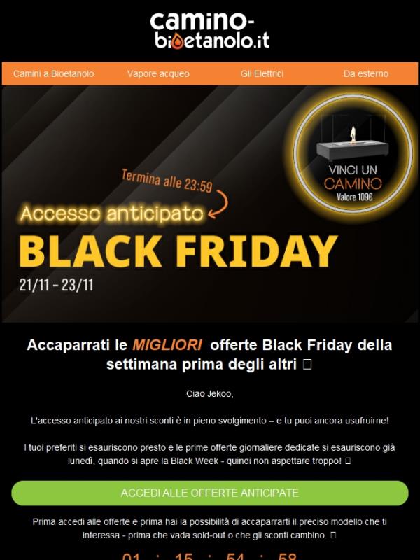 Acquista Ora – le migliori offerte Black Friday scadono a breve 🔥