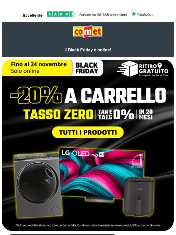 -20% A CARRELLO e molto altro! 🔥
