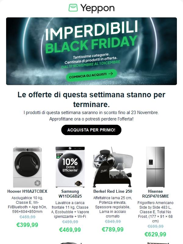 La settimana sta finendo: approfittane ora ! ⚫🔥