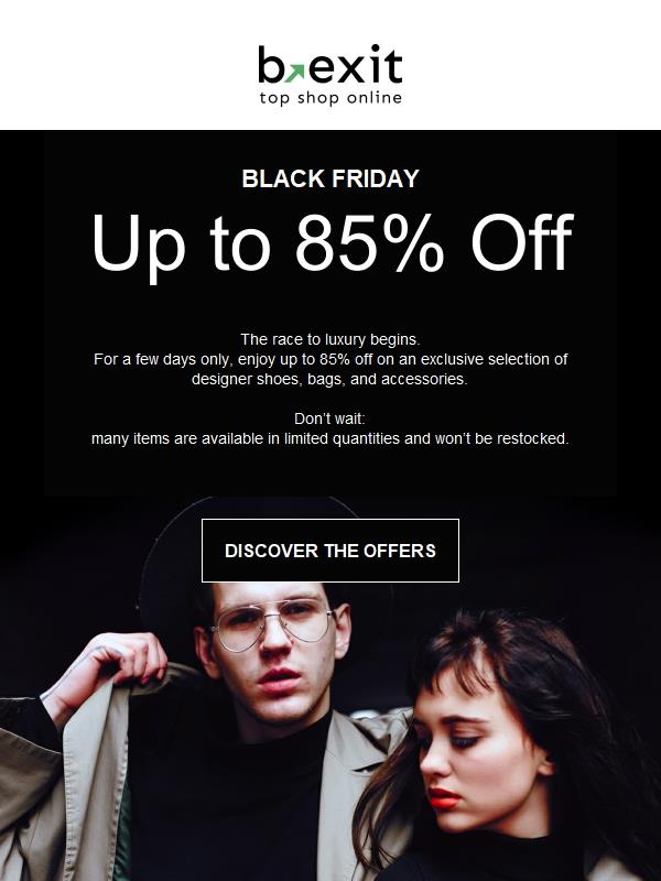 ⚡ Black Friday is ON: up to 85% off for a few days only