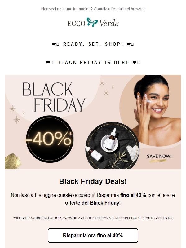 🏃 Incredibile: fino al -40% su Make-up!