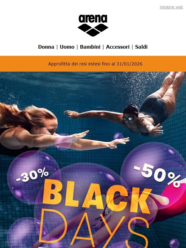 Fino a -50% su tutto il sito! 🚀