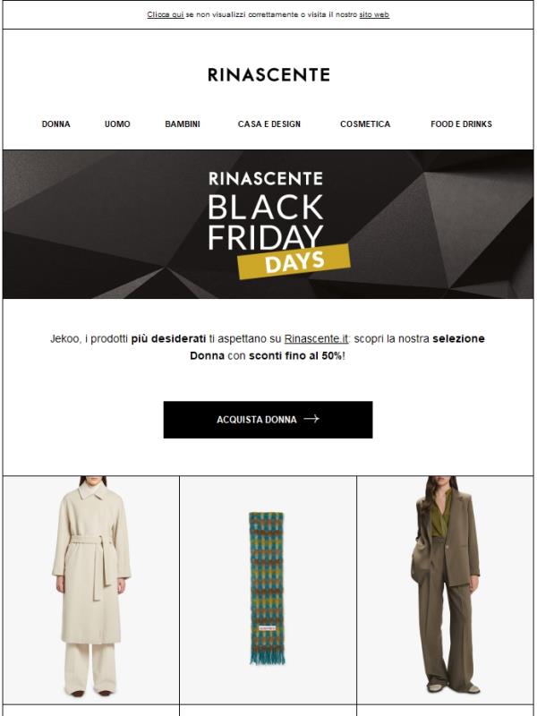 Black Friday Days: fino al -50% sui prodotti più desiderati