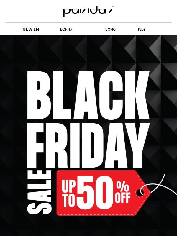 Continua il Black Friday! Sconti fino al 50%💥