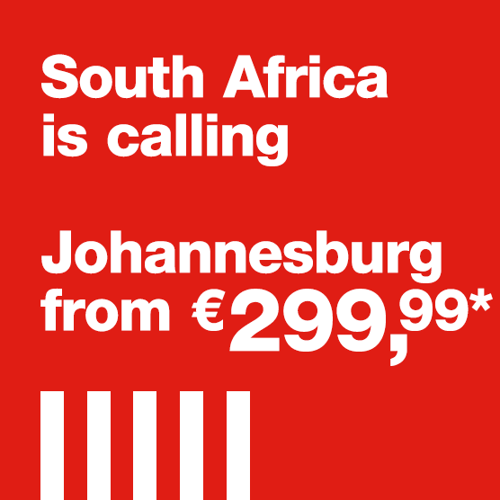 South Africa is calling Johannesburg from 299,99 € 