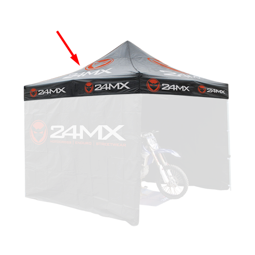 Telo per Tetto Gazebo 24MX Easy-Up Nero (Solo Telo)