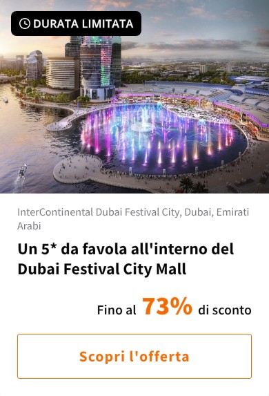 Un 5* da favola all&#x27;interno del Dubai Festival City Mall