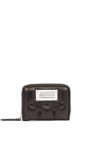 Padded leather coin purse