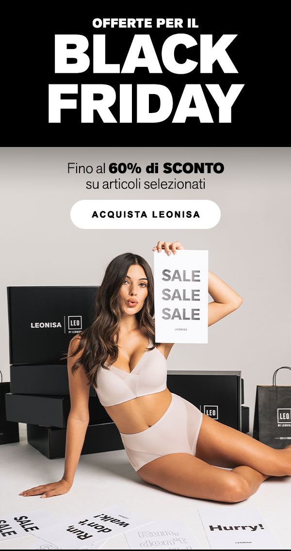 Saldi Black Friday da Leonisa