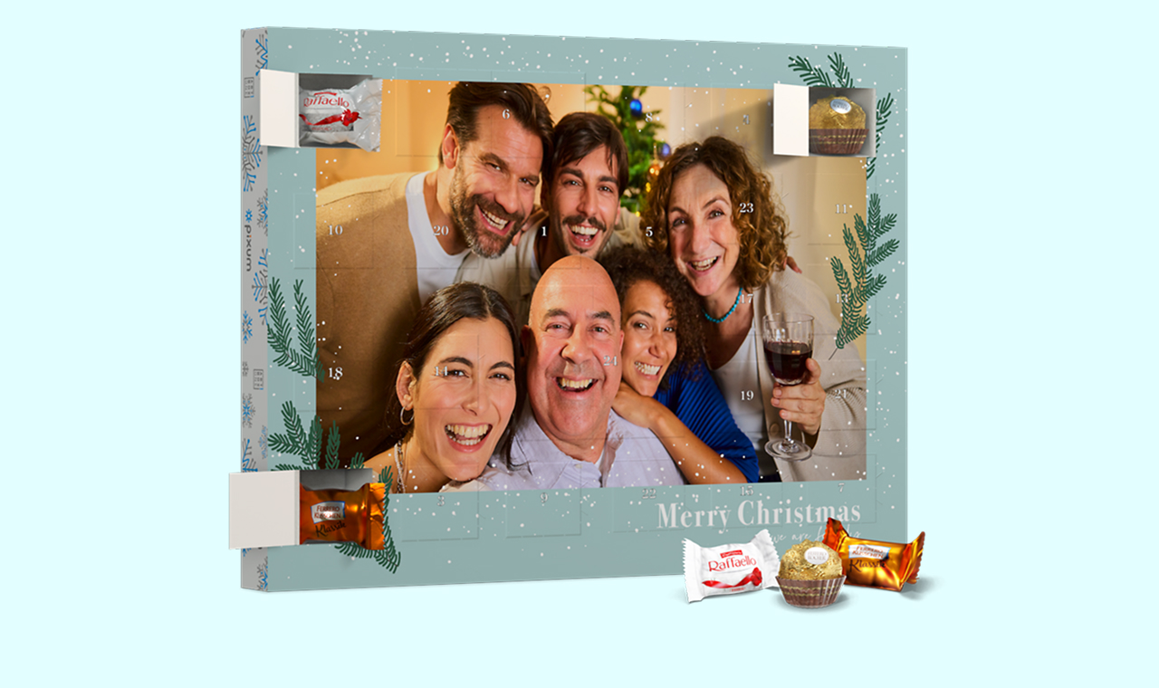 Calendario dell'Avvento con cioccolatini Kinder e Ferrero
