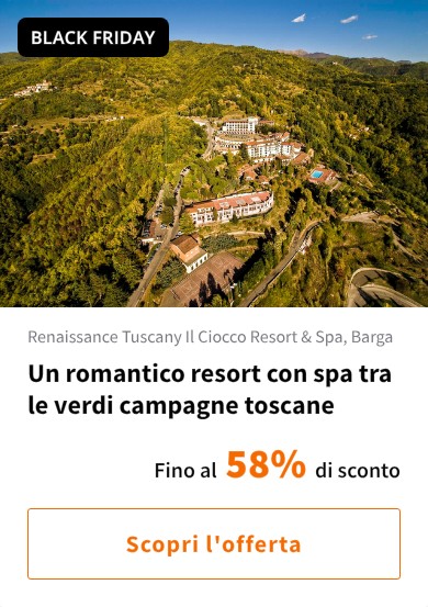 Un romantico resort con spa tra le verdi campagne toscane