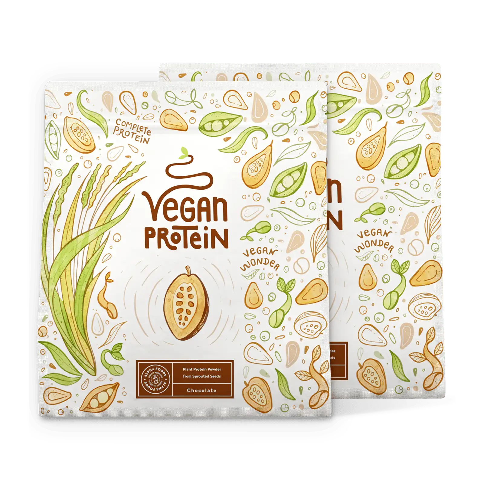 Image of Proteine Vegane - Cioccolato 2x600g