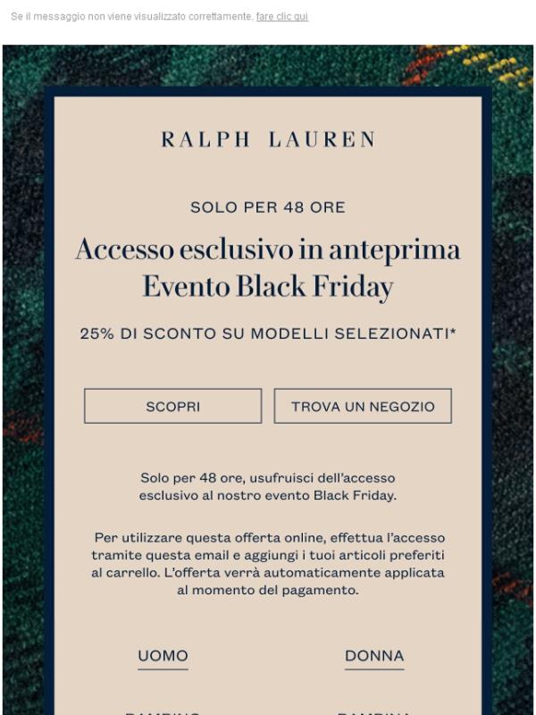 Solo per 48 ore: il tuo accesso esclusivo al Black Friday