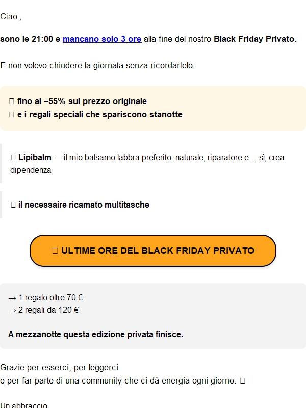 Re:🚨55% di SCONTO, solo 3 ore
