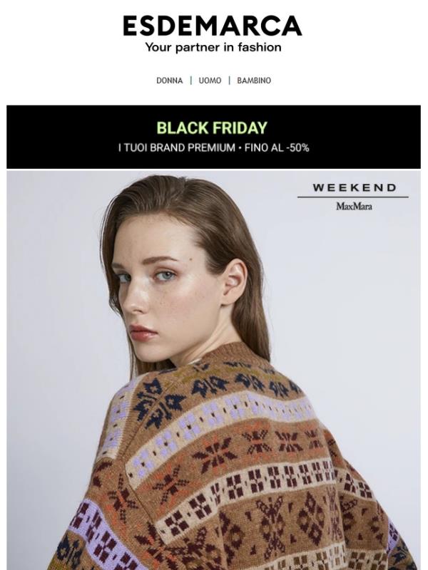 Weekend Max Mara, Wonders, Save the Duck e altro ancora per il Black Friday
