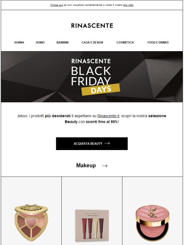 Black Friday Days: fino al -50% sui prodotti più desiderati