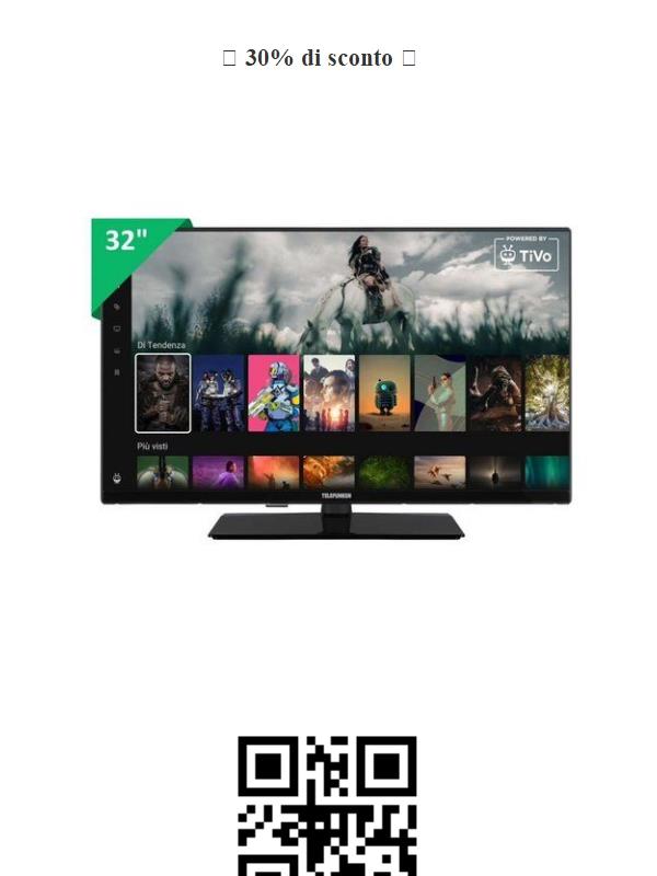 🎉 Settimana Black Friday: Offerta Imperdibile! 📺