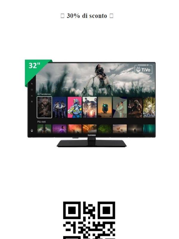 🎉 Settimana Black Friday: Offerta Imperdibile! 📺