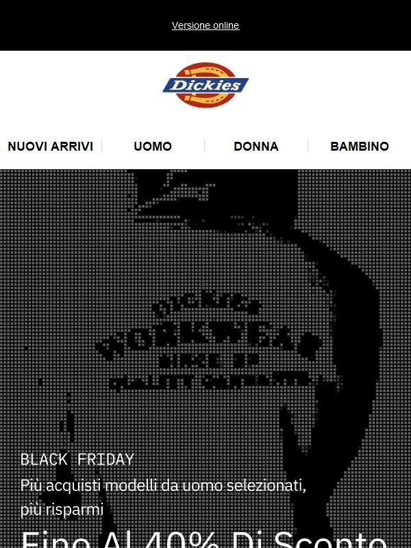 Risparmia con le offerte Black Friday per uomo ⚡️