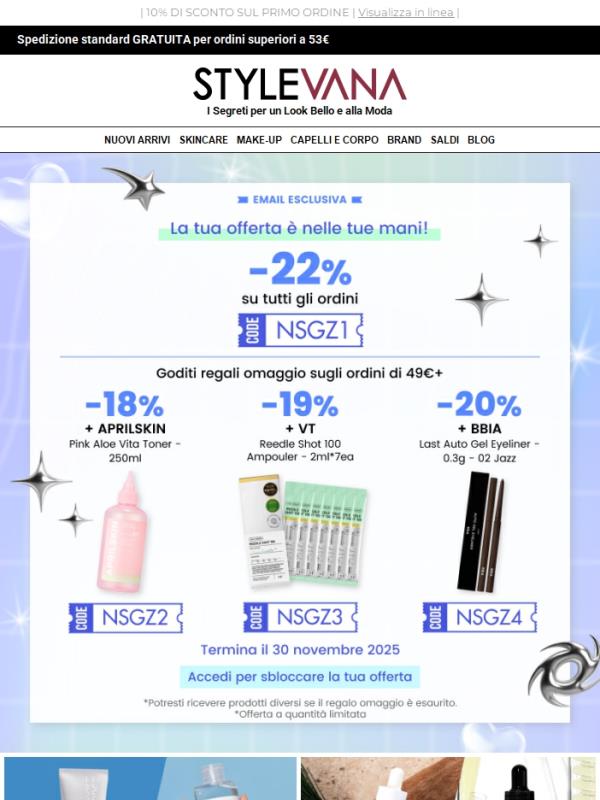 ✨ Quale offerta scegli? APRILSKIN, VT, BBIA... 🎁