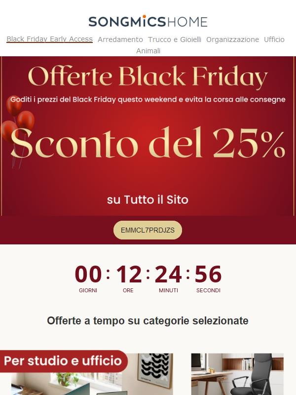 🎉Il Black Friday inizia ora – Acquista in anticipo e risparmia alla grande
