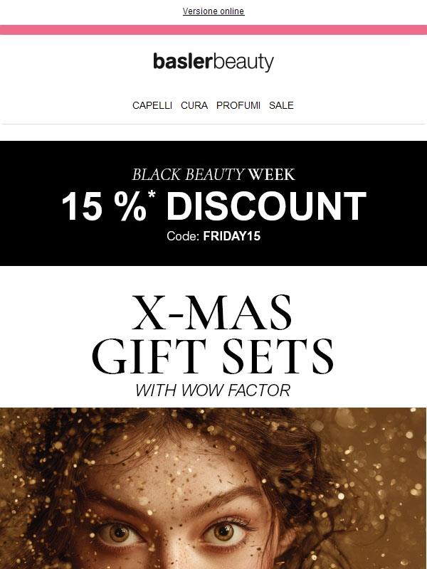 It’s Black Beauty Week – 15% di sconto su molti prodotti di bellezza.