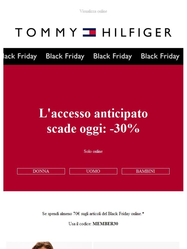 Ultima chance: lo sconto del 30% scade oggi.