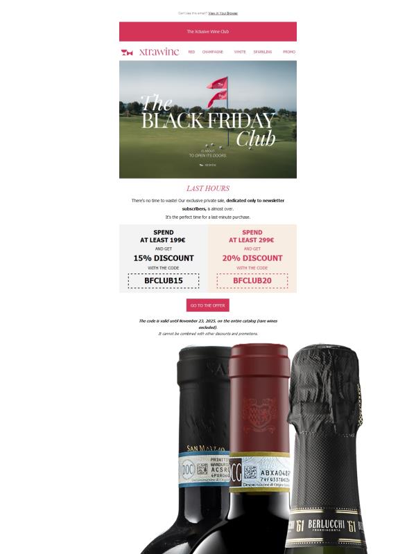 EARLY BLACK FRIDAY is almost over