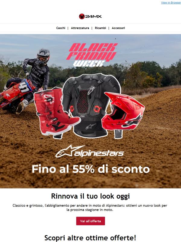 Fino al 55% su Alpinestars, grandi risparmi ti aspettano!