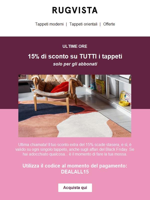 15% in più  ⚡️ Finisce a mezzanotte