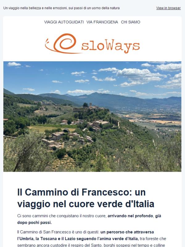 Via di Francesco: un Viaggio nel Cuore Verde d'Italia