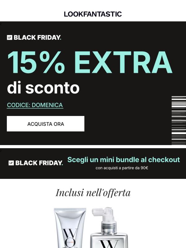 EXTRA -15% SU (quasi) TUTTO