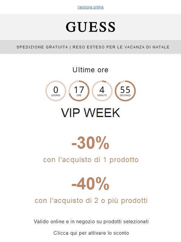 ULTIME ORE | VIP WEEK -40% su 2 prodotti