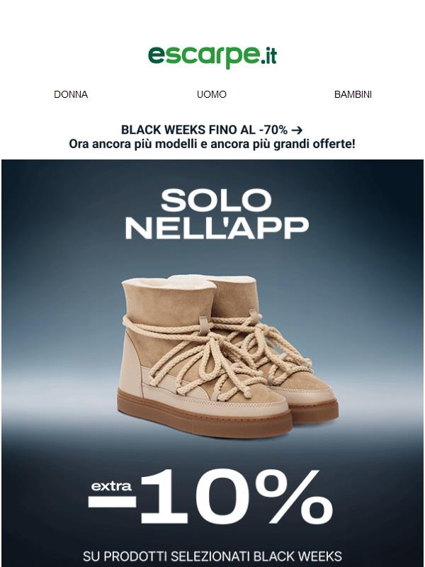 ⬛ Fino al -70% sulla tua taglia ⬛