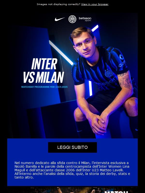 Il Matchday Programme del derby