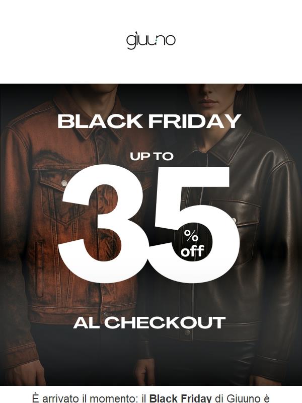 Il Black Friday è attivo fino al 1 Dicembre! Fino al 35% Off sulla Collezione Fall Winter 2025!