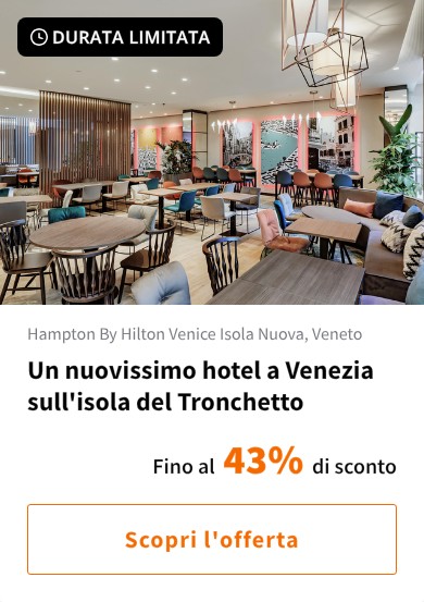 Un nuovissimo hotel a Venezia sull&#x27;isola del Tronchetto