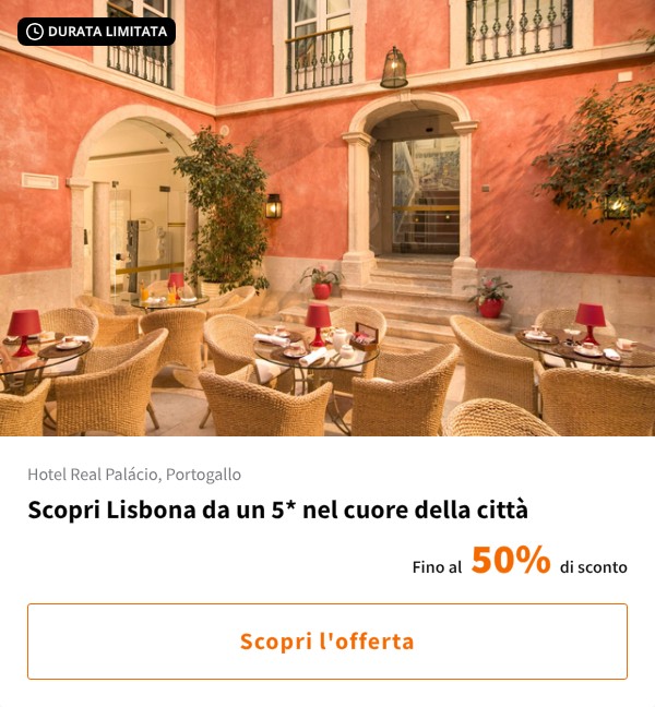 Scopri Lisbona da un 5* nel cuore della città