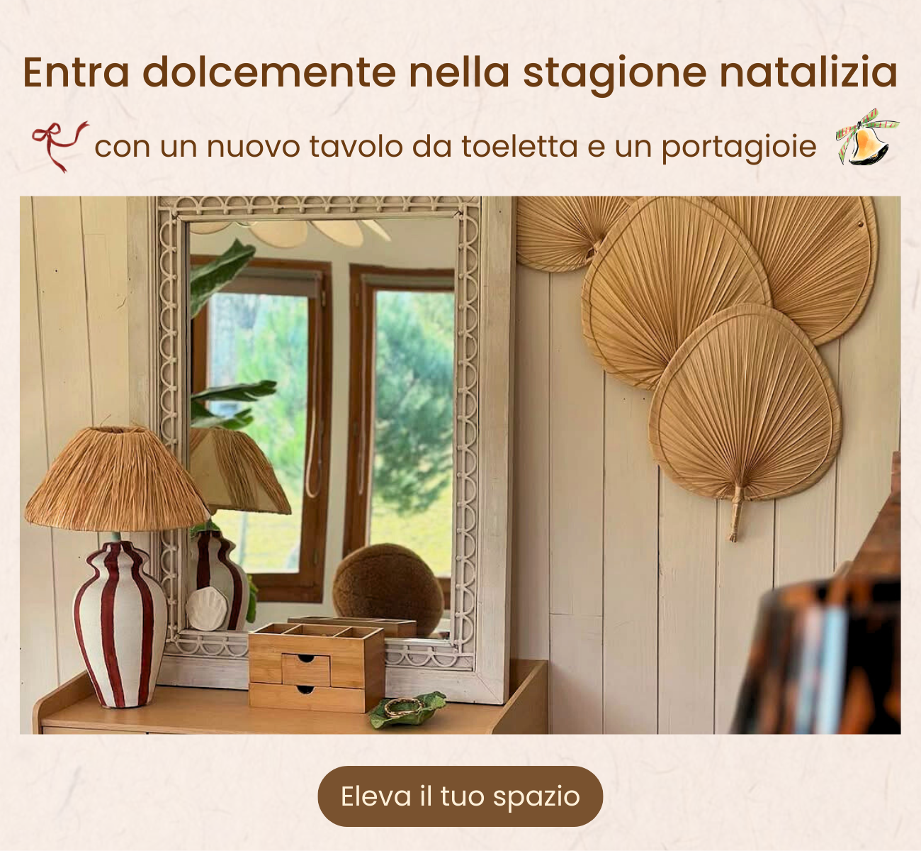 Entra dolcemente nella stagione natalizia con un nuovo tavolo da toeletta e un portagioie