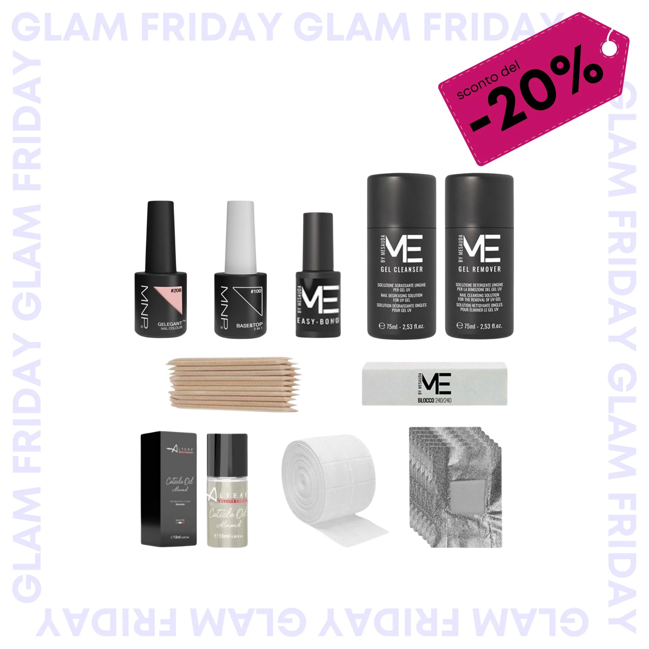 Image of Mesauda kit Semipermanente Unghie Gel Polish Senza TPO - Kit Smalto Semipermanente Unghie con Smalto Gelegant Nude + Accessori ed Istruzioni