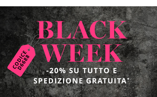 -20% su tutto e spedizione gratuita
