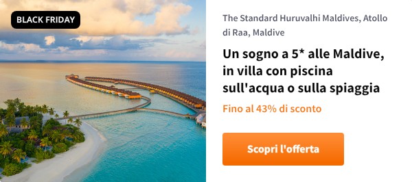 Un sogno a 5* alle Maldive, in villa con piscina sull'acqua o sulla spiaggia